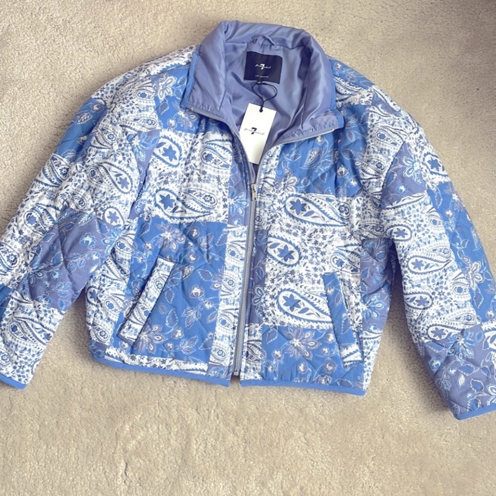 7 For All Mankind Quilted Bomber Jacket